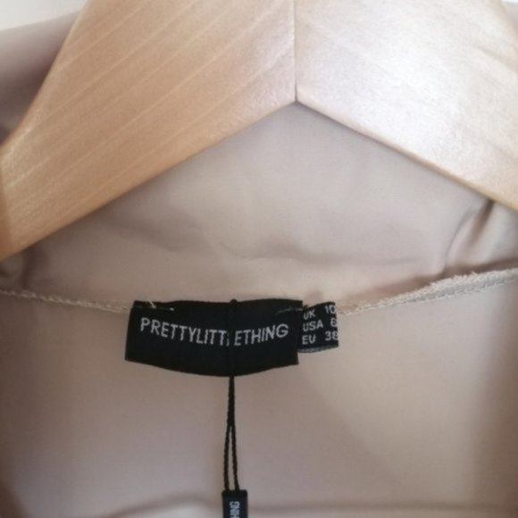 PrettyLittleThing Stone Pocket Detail Oversized Jacket - Picture 5 of 15